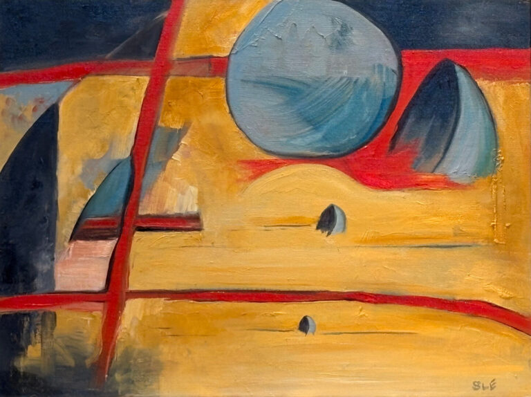 Journey in red, yellow and blue